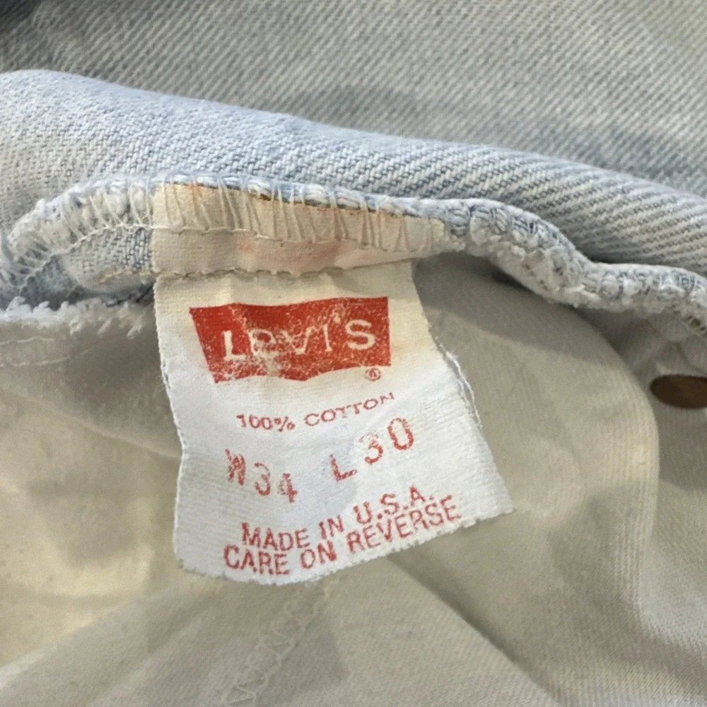 Vintage Levis 550 Jeans Mens 32 x 30 Relaxed Fit 90s Denim Tapered Leg‎ Blue